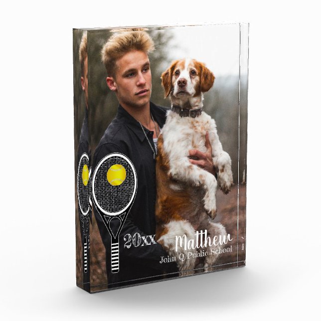 Tennis Player Photo Name and Year Block (Left)