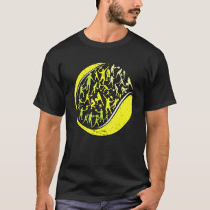 Tennis Player Positions I Tennis Balls Racket Tenn T-Shirt