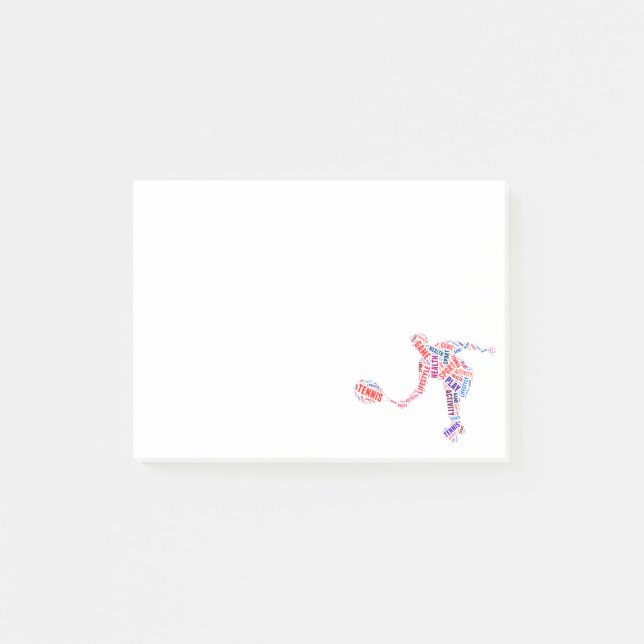 Tennis player post-it notes (Front)