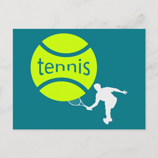 Tennis player postcard (Front)