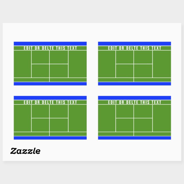 Tennis Player rectangular sticker (Sheet)