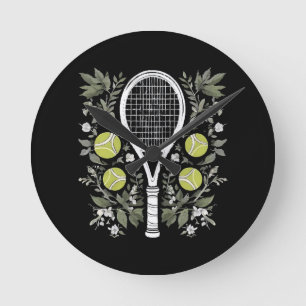 Tennis Player Round Clock