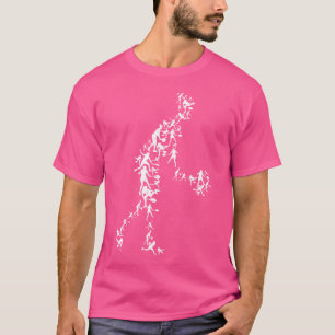 Tennis Player Sports Silhouette Fans Funny Racket T-Shirt