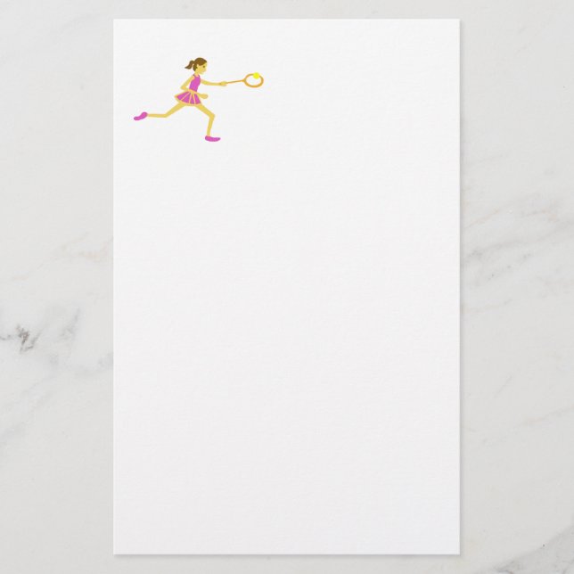 Tennis player stationery (Front)