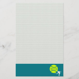 Tennis player stationery