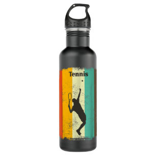Tennis Player T Retro 70s Vintage Men's Tennis Gif 710 Ml Water Bottle