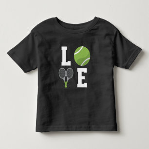 Tennis Player Tennis Ball and Rackets Toddler T-Shirt