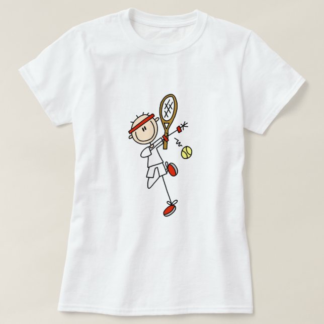 Tennis Player with Racquet Tshirts and Gifts (Design Front)