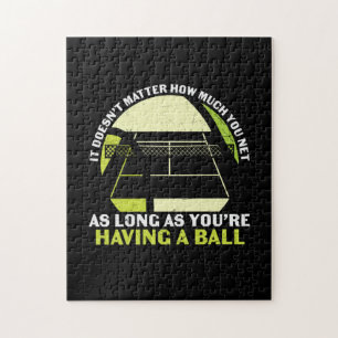 Tennis Player   You Are Having A Ball Jigsaw Puzzle