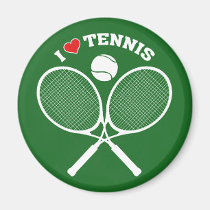 Tennis Players, I Love Tennis, Tennis Magnet
