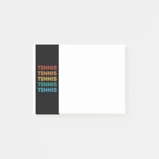 Tennis   post-it notes (Front)