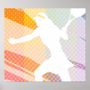 Tennis Poster with tennisbabe image