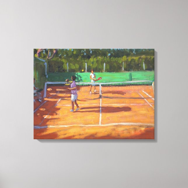 Tennis practise Cap d’adge France 2013 Canvas Print (Front)