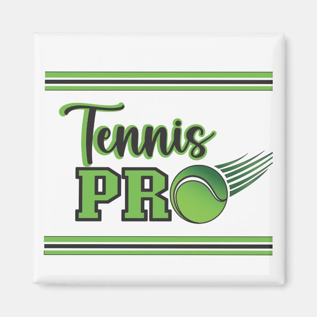 Tennis Professional Magnet (Front)