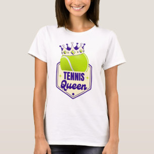 Tennis Queen – Court Style for Racket Royals T-Shirt