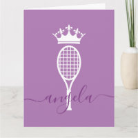 Tennis Queen of Court Personalised Birthday