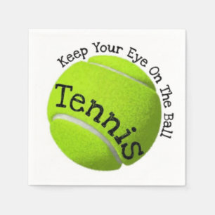 Tennis Quote Keep Your Eye On The Ball Paper Napkin