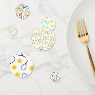 Tennis Racket and Ball  Confetti