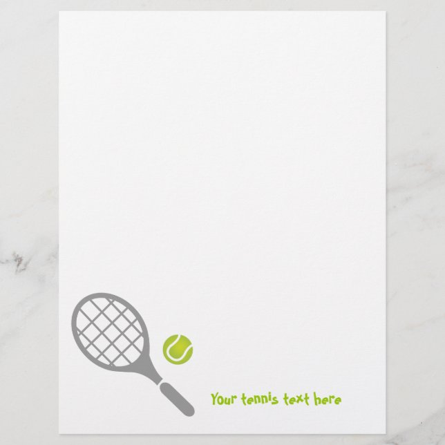 Tennis racket and ball custom flyer (Front)