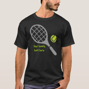 Tennis racket and ball custom T-Shirt