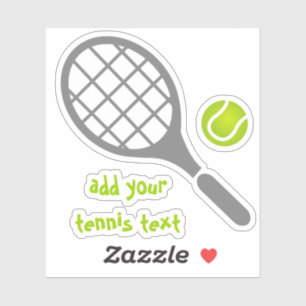 Tennis racket and ball grey and green