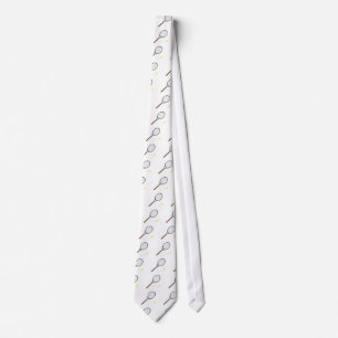 Tennis Racket And Ball Tie