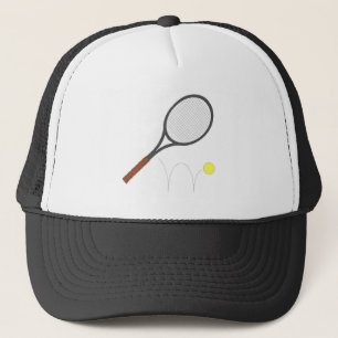 Tennis Racket And Ball Trucker Hat