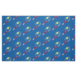 Tennis racket and tennis ball fabric