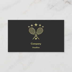 Tennis Racket Business Card