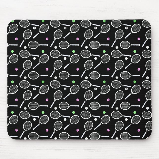 Tennis Racket Pattern    Mouse Mat (Front)