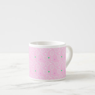 Tennis Racket Pattern Pink   Espresso Cup
