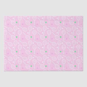 Tennis Racket Pattern Pink  Tissue Paper