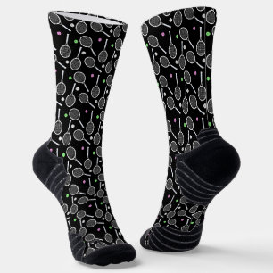 Tennis Racket Pattern  Socks