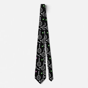 Tennis Racket Pattern Tie