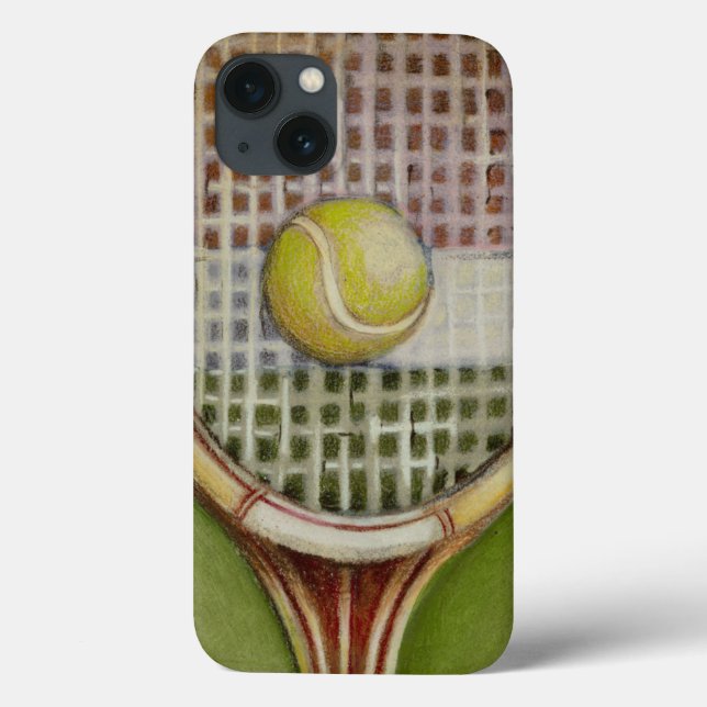 Tennis Racket with Ball Laying on Court Case-Mate iPhone Case (Back)
