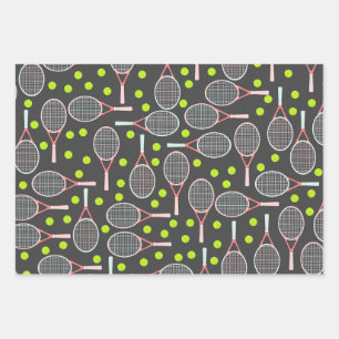 Tennis Racket Wrapping Paper