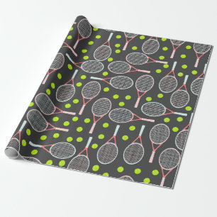 Tennis Racket Wrapping Paper
