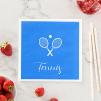 Tennis Rackets and Ball Ultramarine Blue