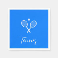 Tennis Rackets and Ball Ultramarine Blue  