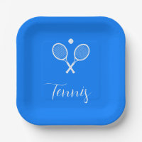 Tennis Rackets and Ball Ultramarine Blue