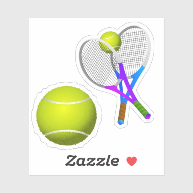 Tennis Rackets and Tennis Ball (Sheet)