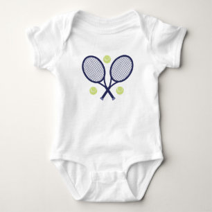 Tennis Rackets Baby Bodysuit