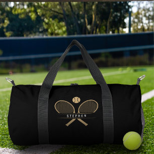Tennis Rackets & Custom Name Duffle Bag