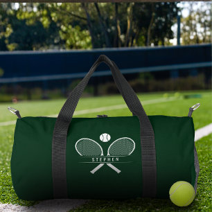 Tennis Rackets & Custom Name Duffle Bag