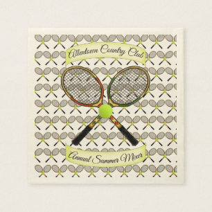 Tennis Rackets Napkins