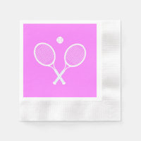Tennis Rackets Party Deep Pink  