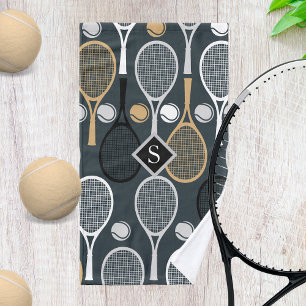 Tennis Rackets Personalised Monogrammed Sport Name Hand Towel