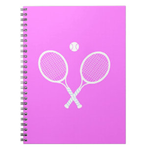 Tennis Rackets Pink  Notebook