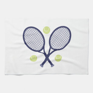 Tennis Rackets Tea Towel