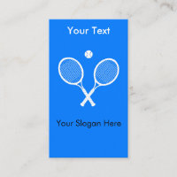 Tennis Rackets with Ball Blue Custom Text